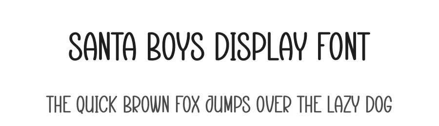 Santa Boys Display Font by creativeletter — Display Font