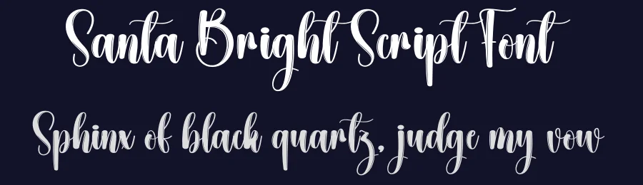 Santa Bright Script Font by creativeletter — Script Handwritten Font — thumbnail 2