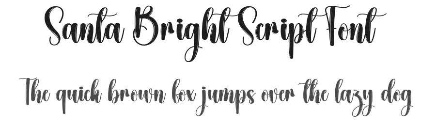Santa Bright Script Font by creativeletter — Script Handwritten Font