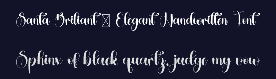 Santa Briliant – Elegant Handwritten Font by freshtypeink — Script Handwritten Font — thumbnail 2