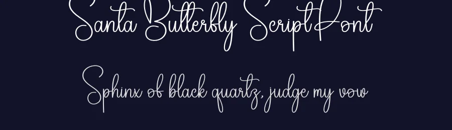 Santa Butterfly Script Font by creativeletter — Script Handwritten Font — thumbnail 2