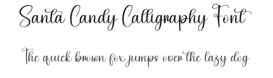 Santa Candy Calligraphy Font by andikastudio — Script Handwritten Font