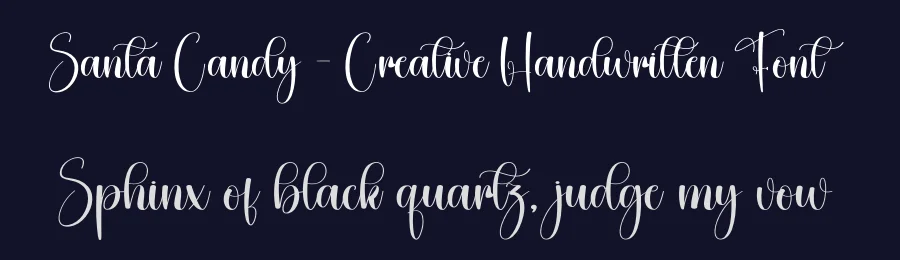 Santa Candy – Creative Handwritten Font by creativeletter — Script Handwritten Font — thumbnail 2