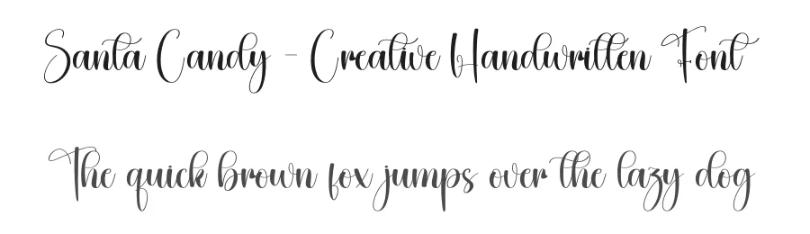Santa Candy – Creative Handwritten Font by creativeletter — Script Handwritten Font