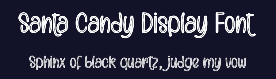 Santa Candy Display Font by creativeletter — Display Font — thumbnail 2