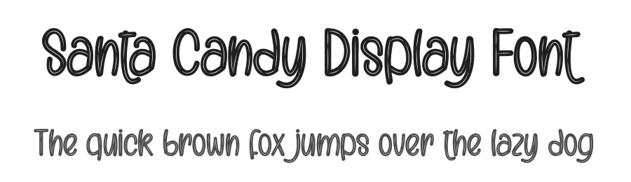 Santa Candy Display Font by creativeletter — Display Font