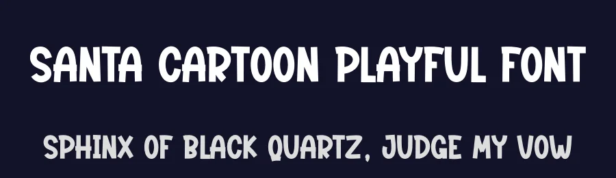 Santa Cartoon Playful Font by creativeletter — Display Font — thumbnail 2