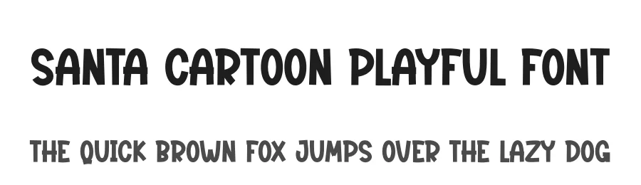 Santa Cartoon Playful Font by creativeletter — Display Font