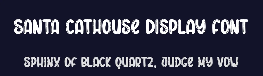 Santa Cathouse Display Font by creativeletter — Display Font — thumbnail 2