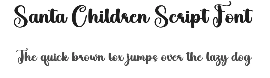 Santa Children Script Font by andikastudio — Script Handwritten Font