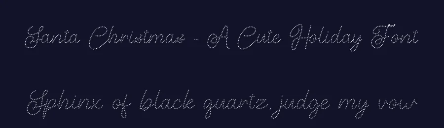 Santa Christmas – A Cute Holiday Font by yontype — Display Font — thumbnail 2