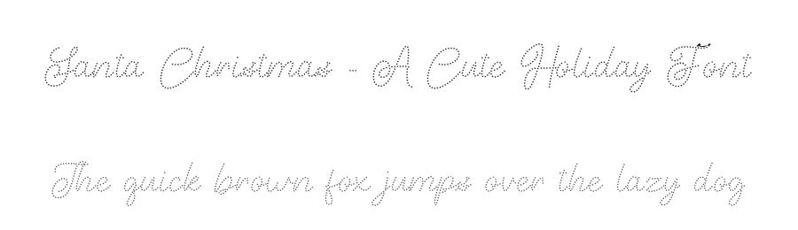 Santa Christmas – A Cute Holiday Font by yontype — Display Font