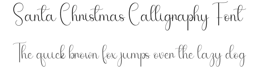 Santa Christmas Calligraphy Font by andikastudio — Script Handwritten Font