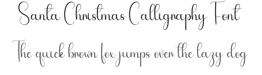 Santa Christmas Calligraphy Font by andikastudio — Script Handwritten Font