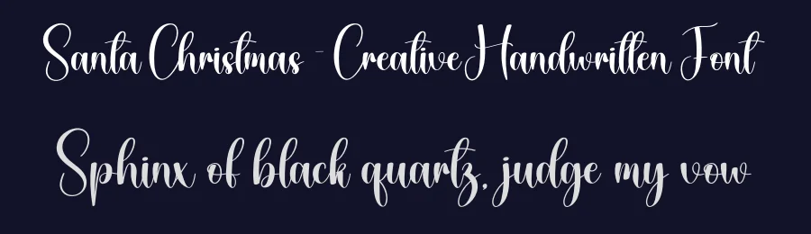 Santa Christmas – Creative Handwritten Font by creativeletter — Script Handwritten Font — thumbnail 2