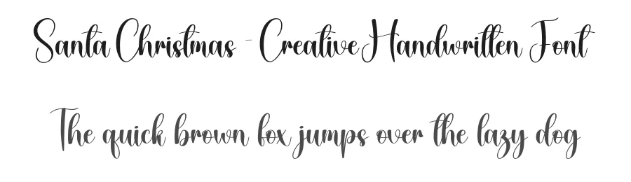 Santa Christmas – Creative Handwritten Font by creativeletter — Script Handwritten Font