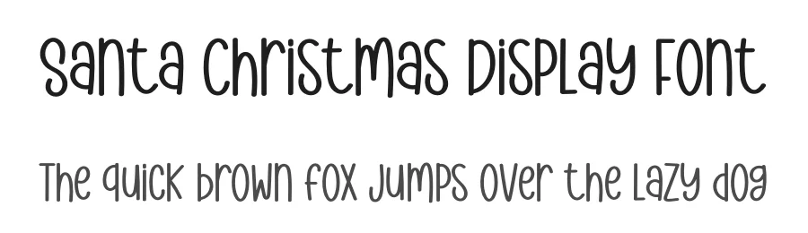 Santa Christmas Display Font by inermediaSTUDIO — Display Font