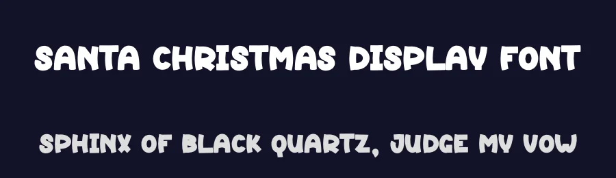 Santa Christmas Display Font by andikastudio — Display Font — thumbnail 2