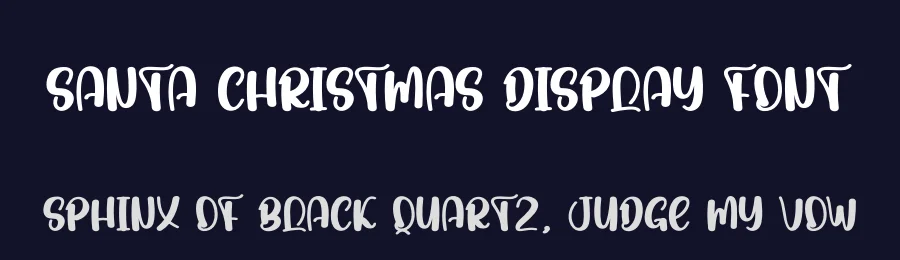 Santa Christmas Display Font by andikastudio — Display Font — thumbnail 2