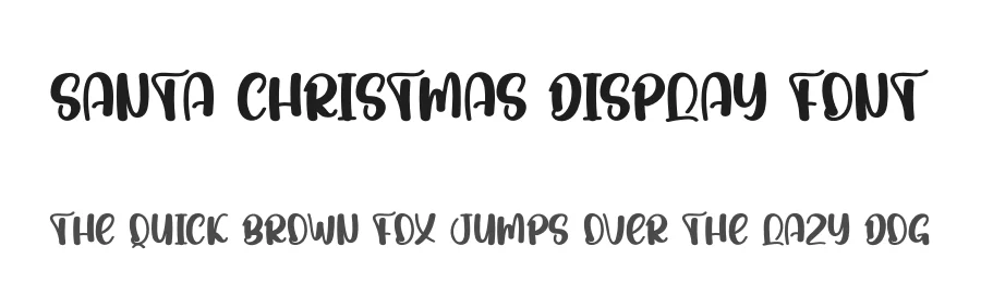 Santa Christmas Display Font by andikastudio — Display Font