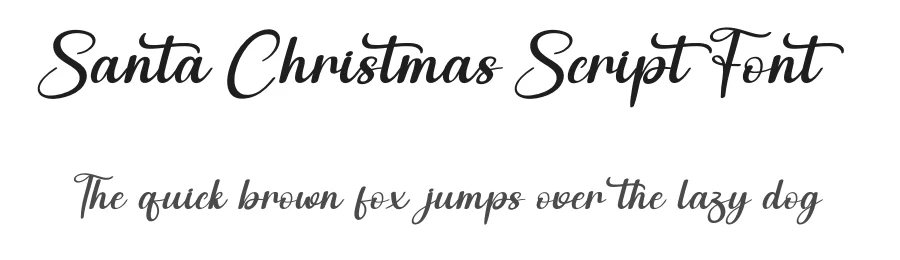 Santa Christmas Script Font by andikastudio — Script Handwritten Font