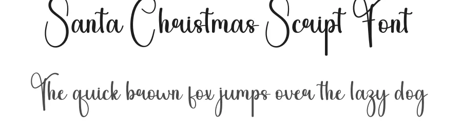 Santa Christmas Script Font by andikastudio — Script Handwritten Font