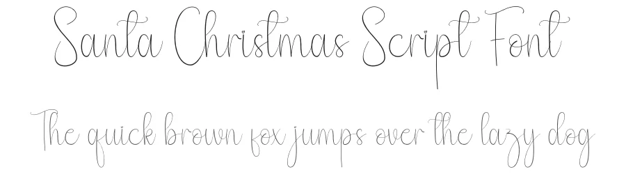 Santa Christmas Script Font by andikastudio — Script Handwritten Font