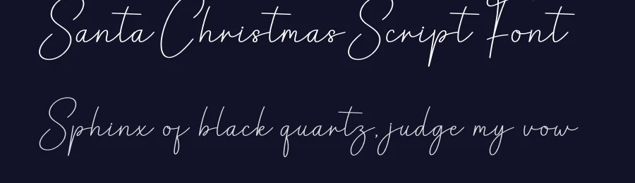Santa Christmas Script Font by creativeletter — Script Handwritten Font — thumbnail 2