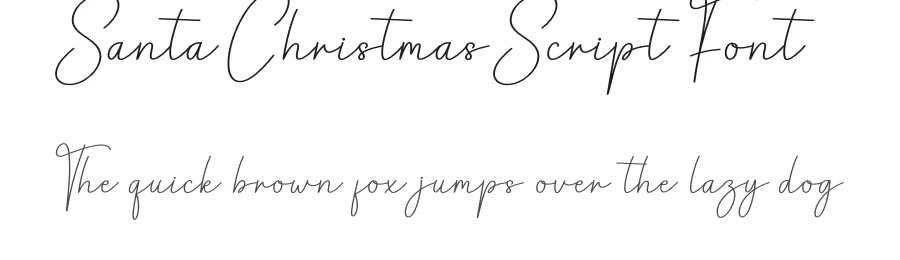 Santa Christmas Script Font by creativeletter — Script Handwritten Font