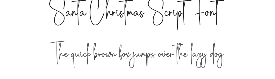 Santa Christmas Script Font by creativeletter — Script Handwritten Font