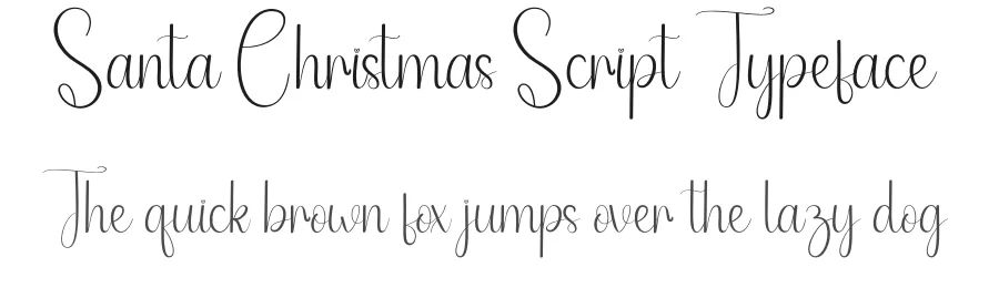 Santa Christmas Script Typeface by andikastudio — Script Handwritten Font