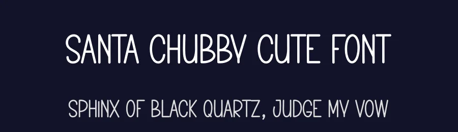 Santa Chubby Cute Font by creativeletter — Display Font — thumbnail 2