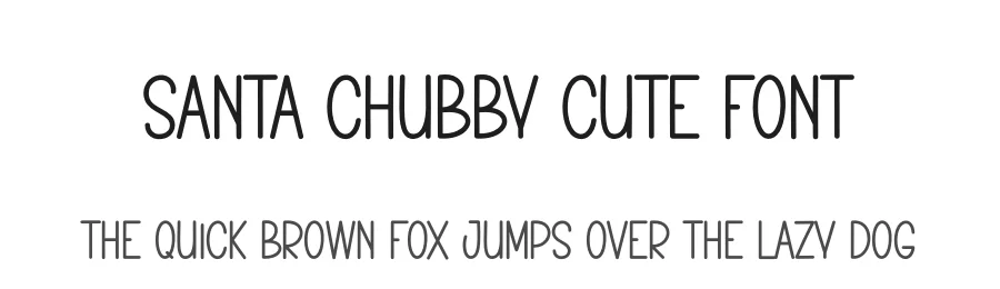Santa Chubby Cute Font by creativeletter — Display Font