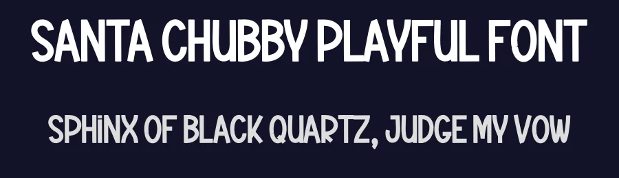 Santa Chubby Playful Font by creativeletter — Display Font — thumbnail 2