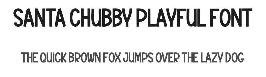Santa Chubby Playful Font by creativeletter — Display Font