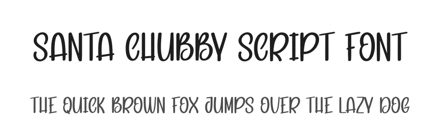 Santa Chubby Script Font by creativeletter — Display Font