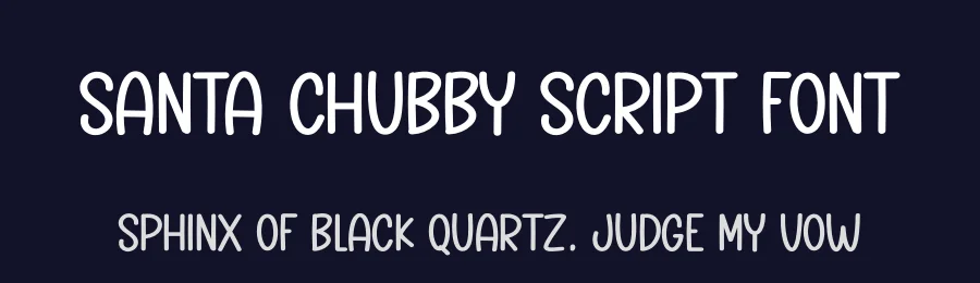 Santa Chubby Script Font by creativeletter — Display Font — thumbnail 2