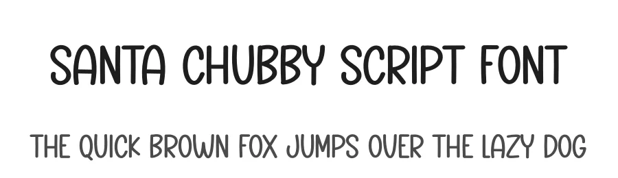 Santa Chubby Script Font by creativeletter — Display Font