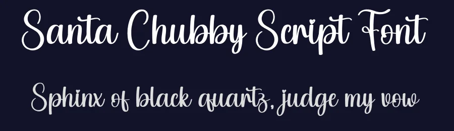 Santa Chubby Script Font by creativeletter — Script Handwritten Font — thumbnail 2