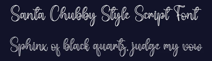 Santa Chubby Style Script Font by creativeletter — Script Handwritten Font — thumbnail 2