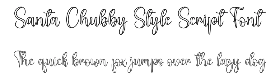 Santa Chubby Style Script Font by creativeletter — Script Handwritten Font