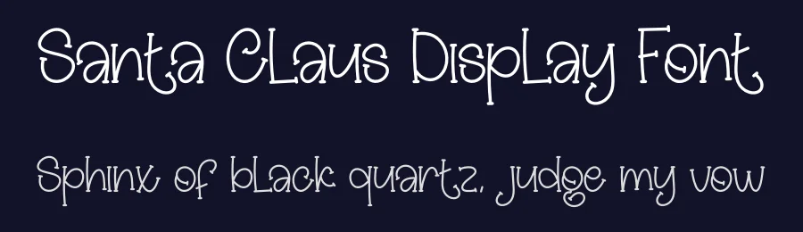 Santa Claus Display Font by creativeletter — Display Font — thumbnail 2
