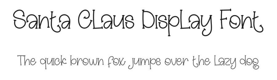 Santa Claus Display Font by creativeletter — Display Font