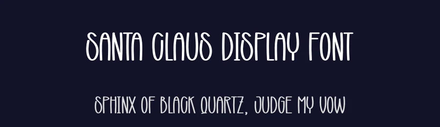 Santa Claus Display Font by creativeletter — Display Font — thumbnail 2