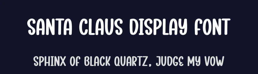 Santa Claus Display Font by andikastudio — Display Font — thumbnail 2
