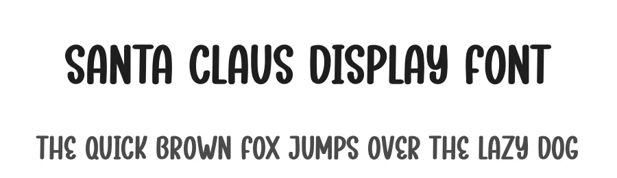 Santa Claus Display Font by andikastudio — Display Font