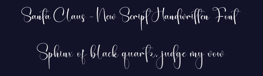 Santa Claus – New Script Handwritten Font by creativeletter — Script Handwritten Font — thumbnail 2