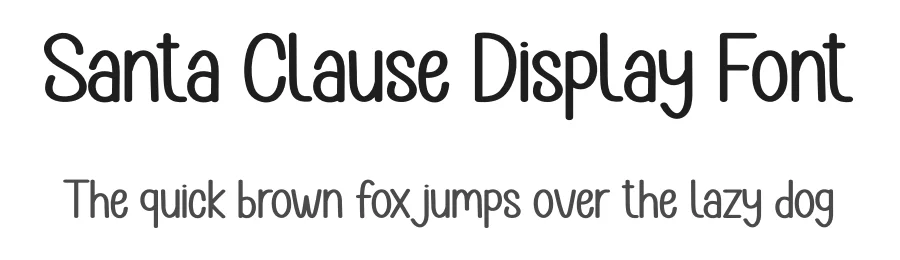 Santa Clause Display Font by andikastudio — Display Font
