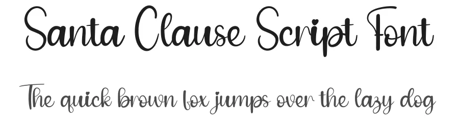 Santa Clause Script Font by andikastudio — Script Handwritten Font