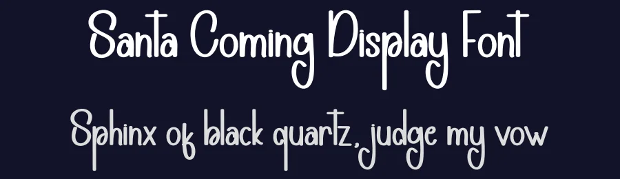 Santa Coming Display Font by andikastudio — Display Font — thumbnail 2